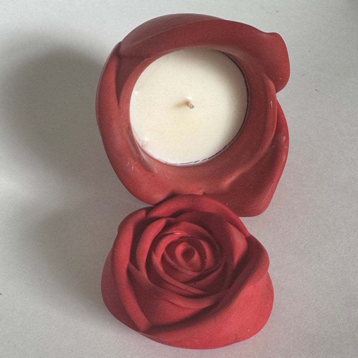 Rose Candle dark rose scent - Discontinued Jar
