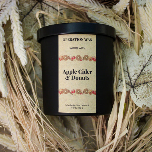 Apple Cider & Donuts - Cotton Wick Candle