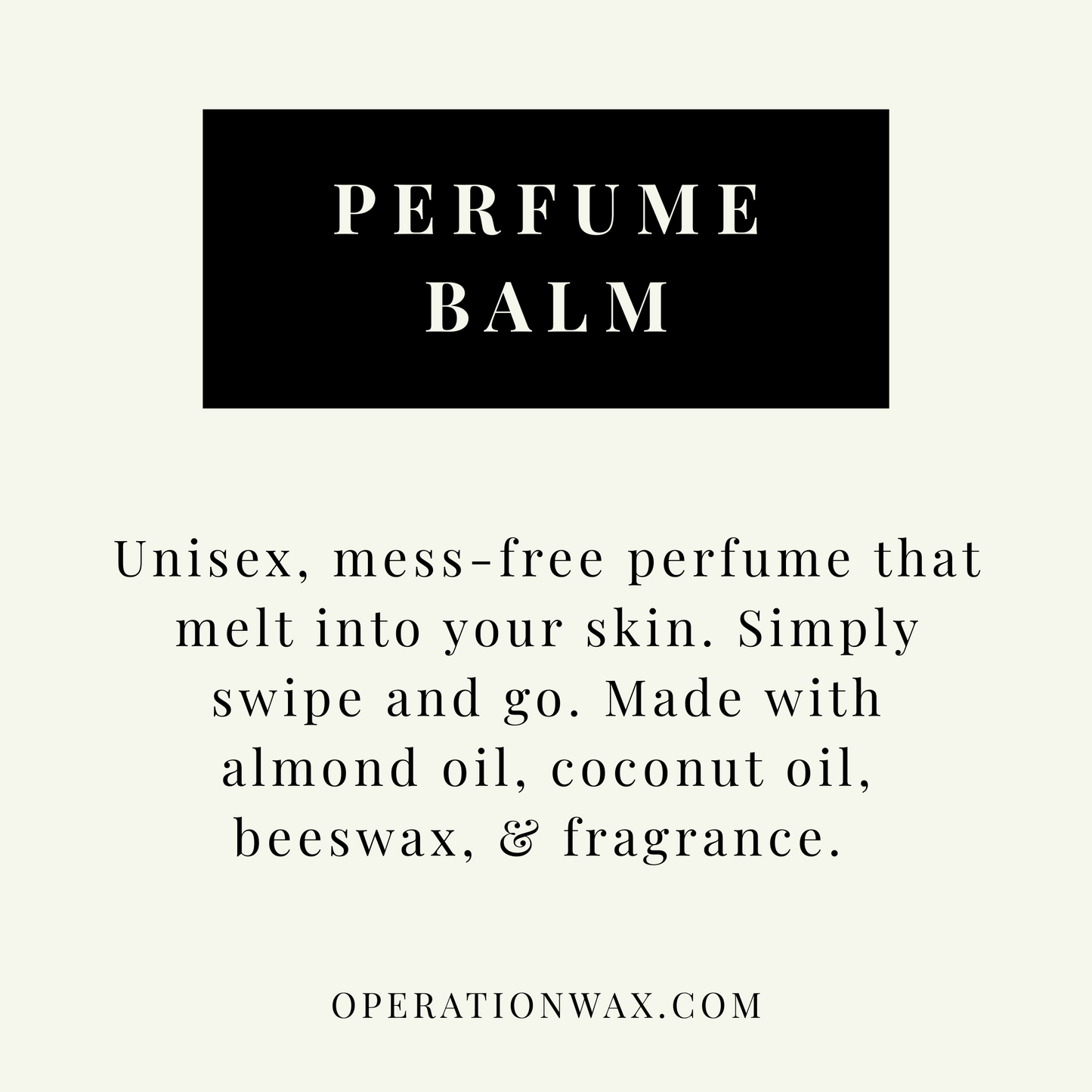 Perfume Balm - Unisex Solid Fragrance Stick