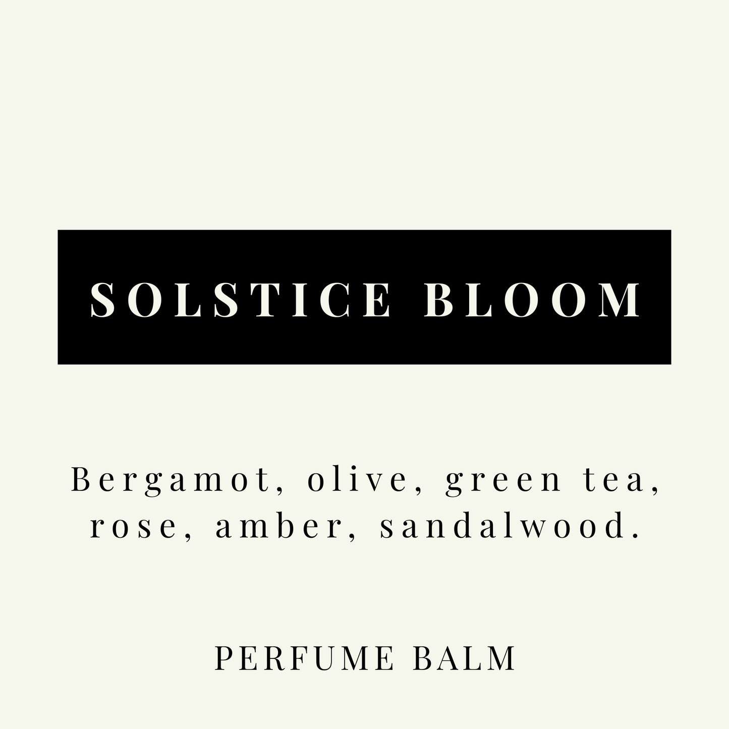Perfume Balm - Unisex Solid Fragrance Stick