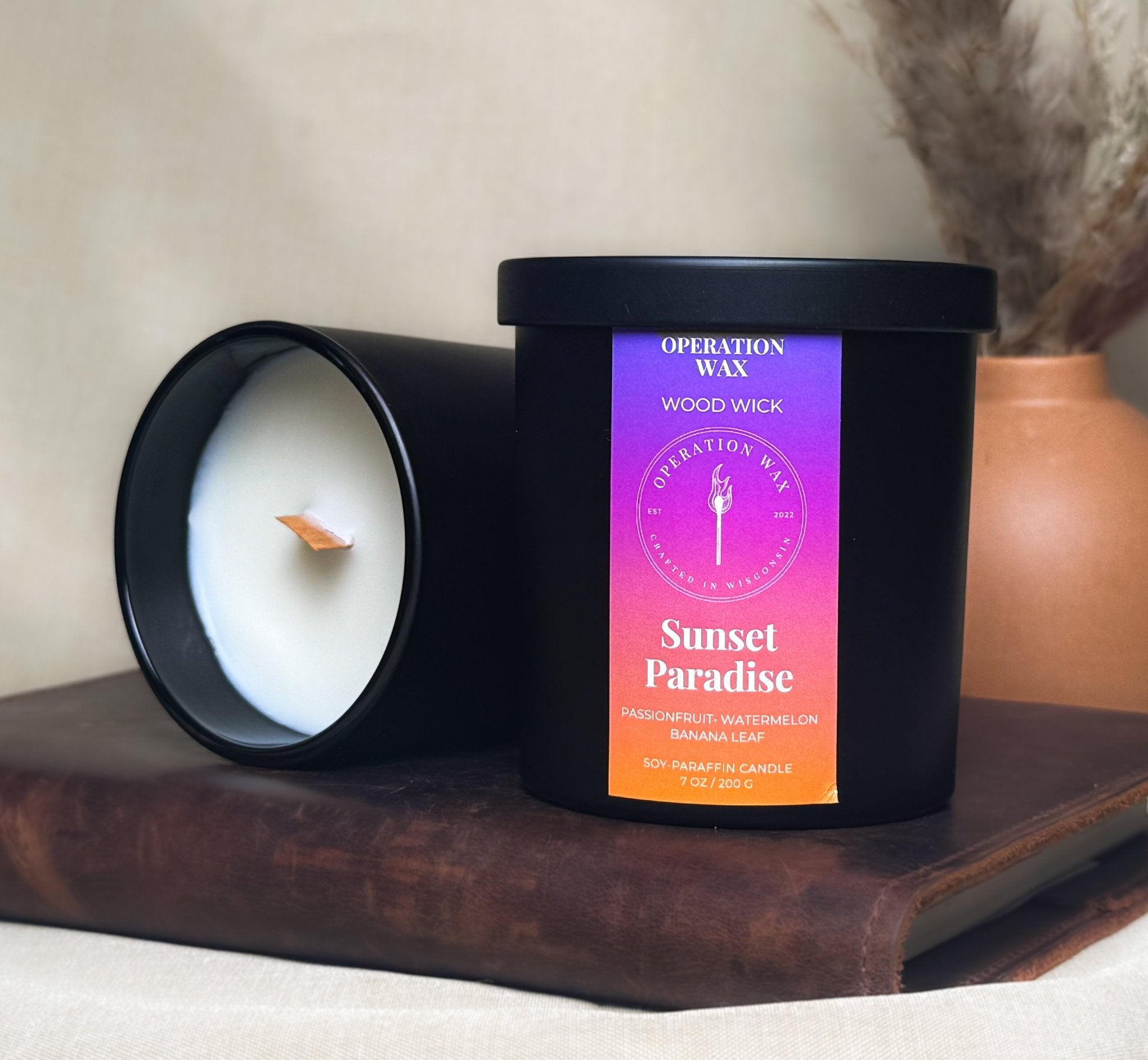 Sunset Paradise - Wood Wick Candle – Operation Wax