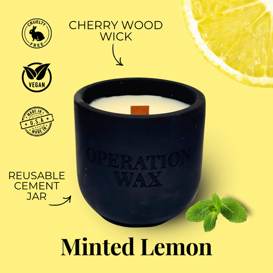 Minted Lemon Scented 9 oz Candle