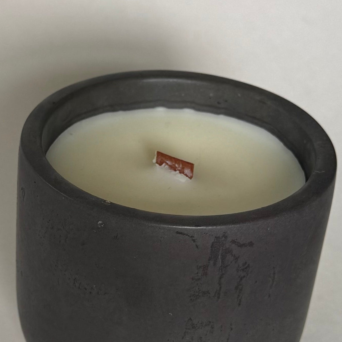 Spiced Pear wood wick candle unlabeled - Retired jar