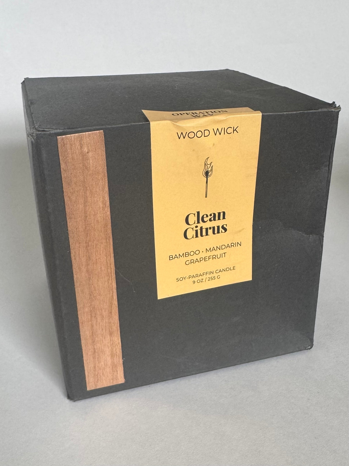 Clean citrus regular and wood wick - Discontinued Box