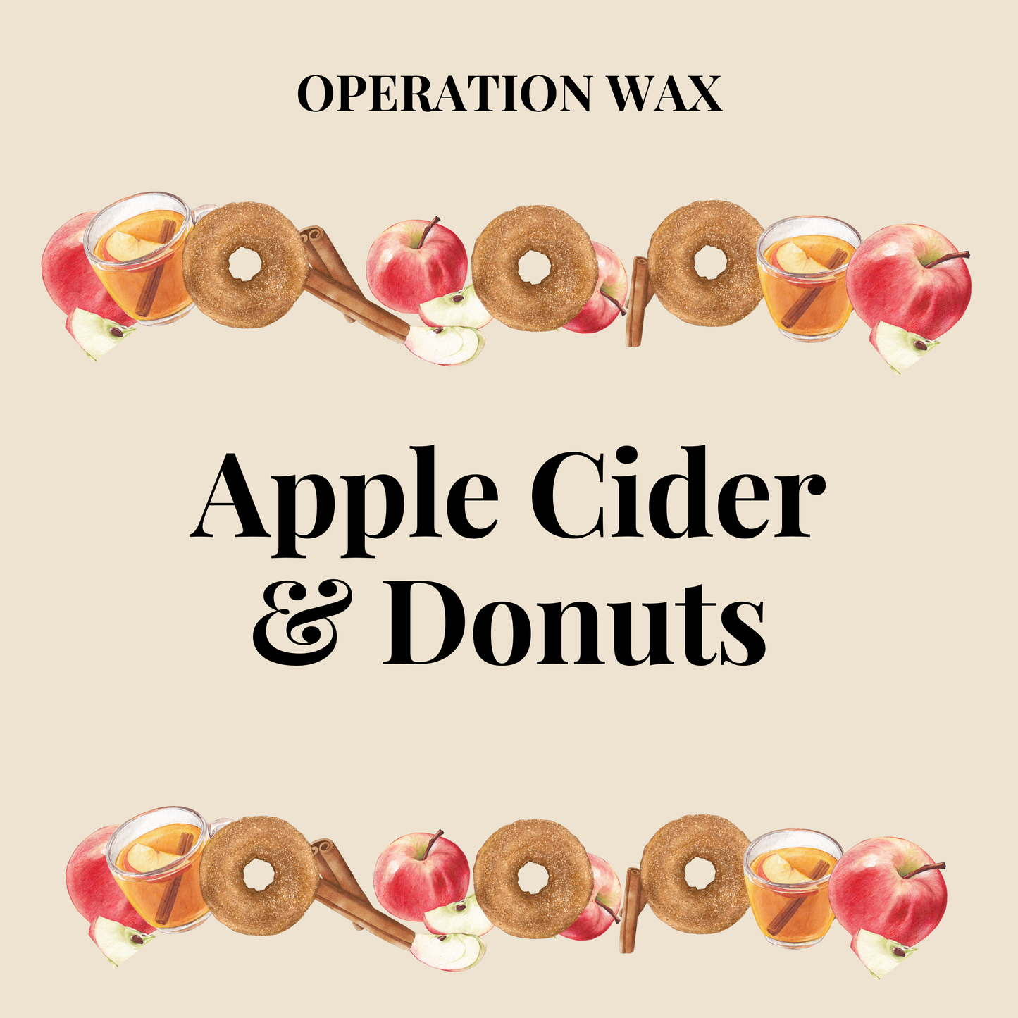 Apple Cider & Donuts - Cotton Wick Candle