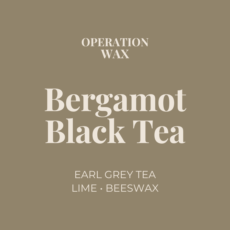 Bergamot Black Tea - Cotton Wick Scented Candle