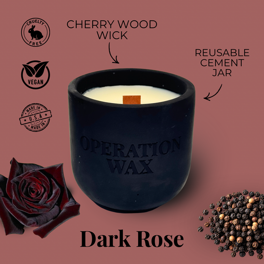 Dark Rose Scented 9 oz Candle