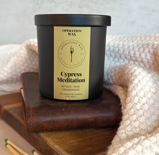 Cypress Meditation - Cotton Wick Scented Candle