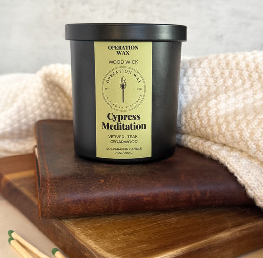 Cypress Meditation - Wood Wick Scented Candle
