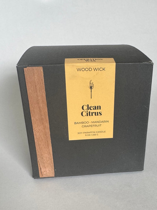 Clean citrus regular and wood wick - Discontinued Box