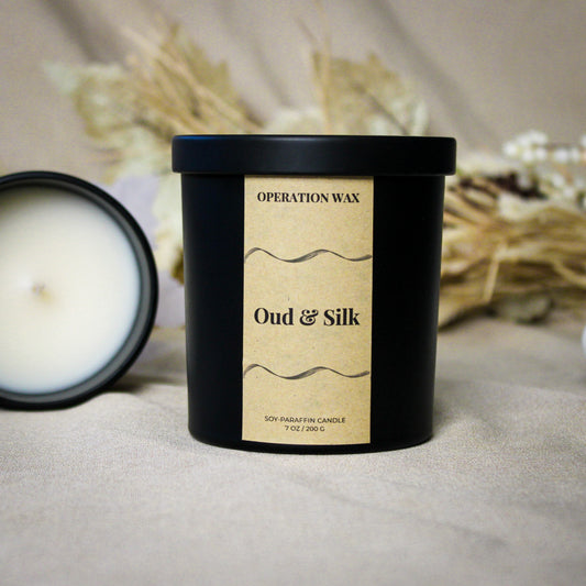 Oud & Silk - Cotton Wick Candle