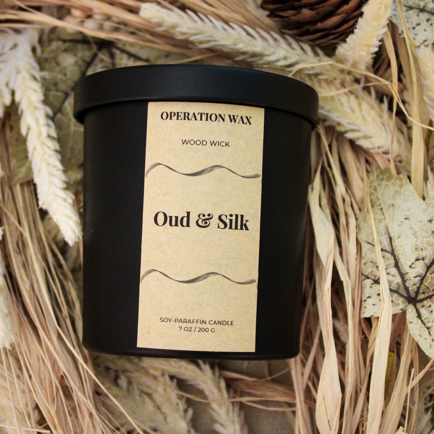 Oud & Silk - Wood Wick Candle
