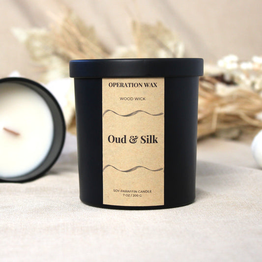 Oud & Silk - Wood Wick Candle