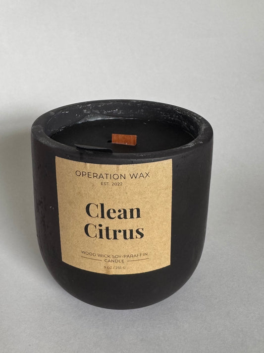 Clean citrus wood wick - Discontinued Jar