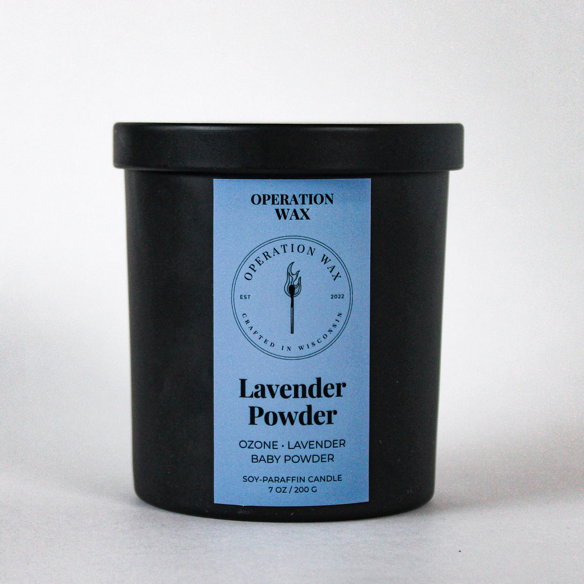 Lavender Powder Cotton Wick Scented Candle