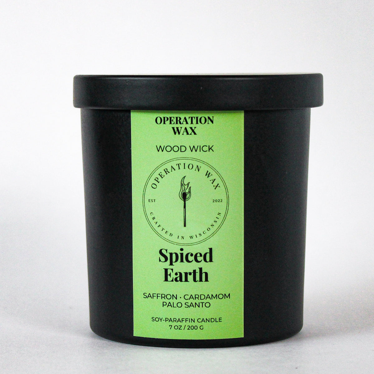 Spiced Earth Wood Wick Scented Candle