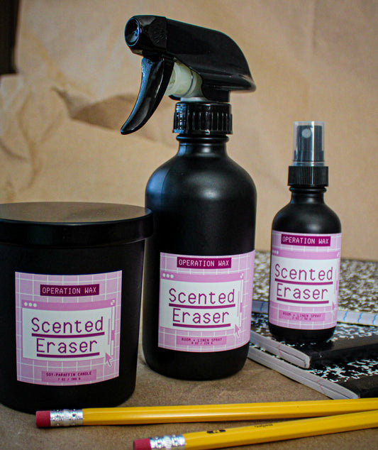Scented Eraser Room + Linen Spray