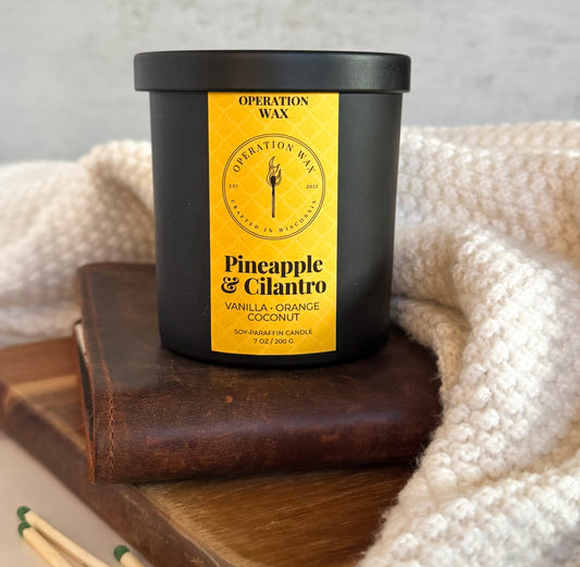 Pineapple & Cilantro - Cotton Wick Scented Candle