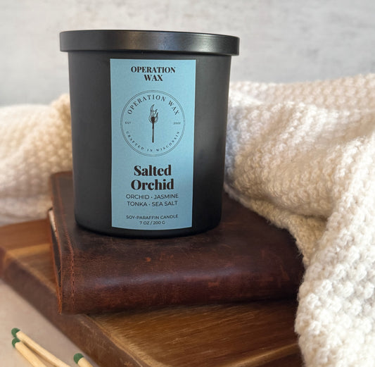 Salted Orchid - Cotton Wick Scented Candle