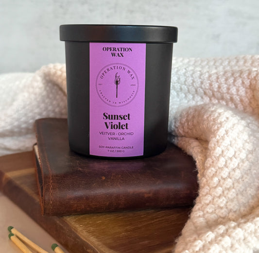 Sunset Violet - Cotton Wick Scented Candle