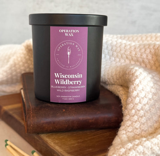 Wisconsin Wildberry - Cotton Wick Scented Candle