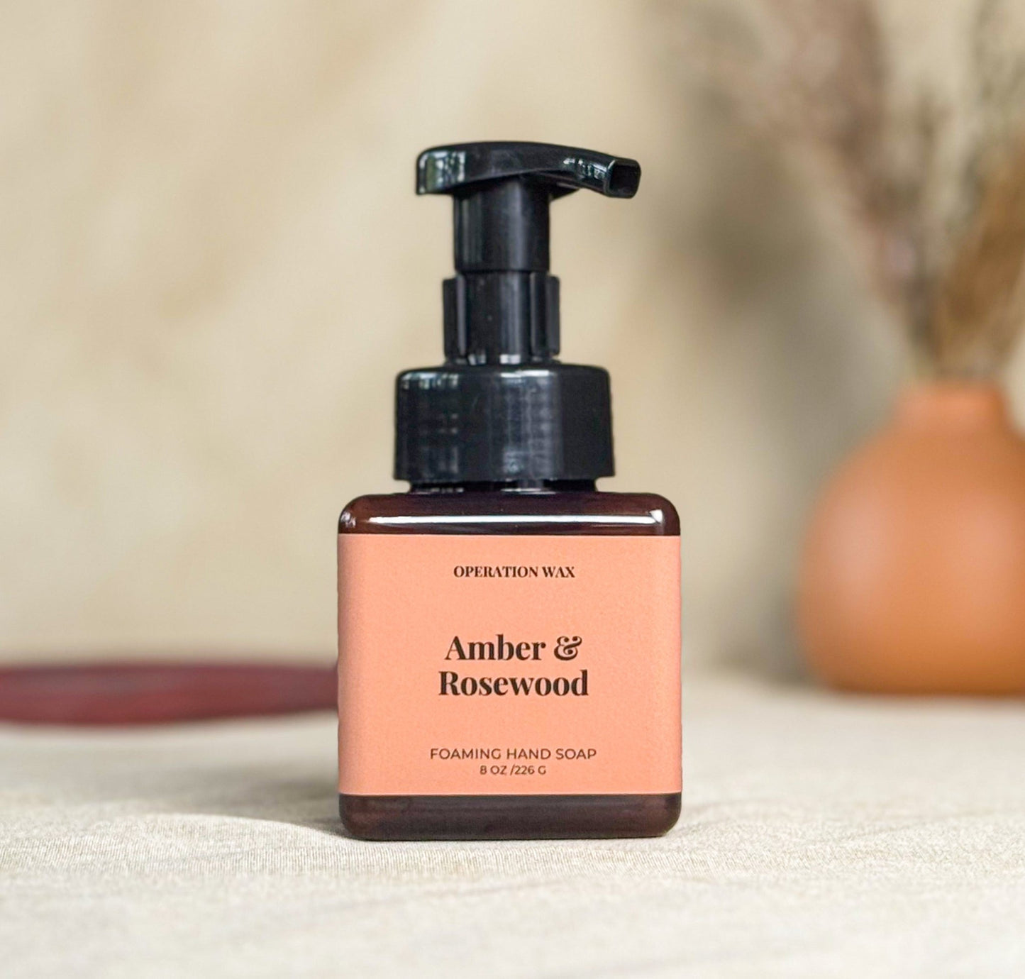 Amber & Rosewood Foaming Hand Soap - Operation Wax