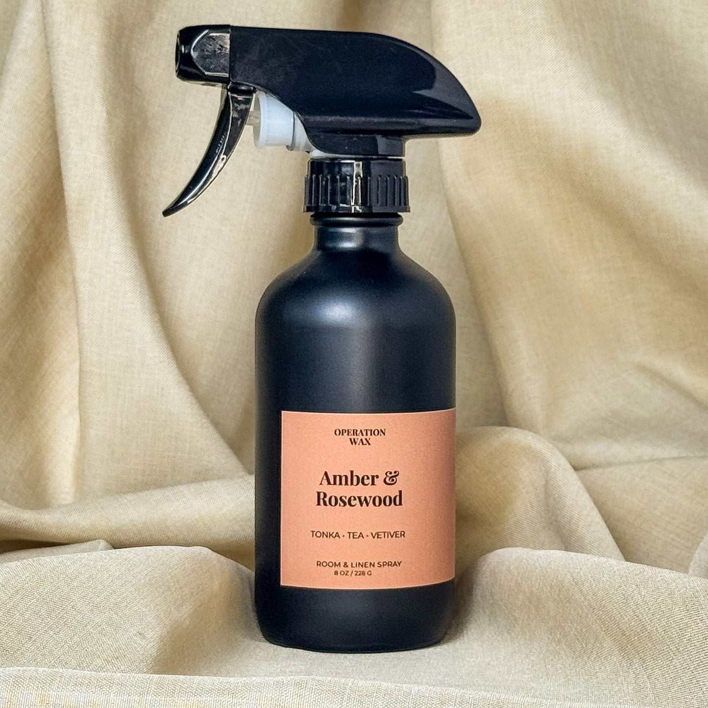Amber & Rosewood Room + Linen Spray - Operation Wax
