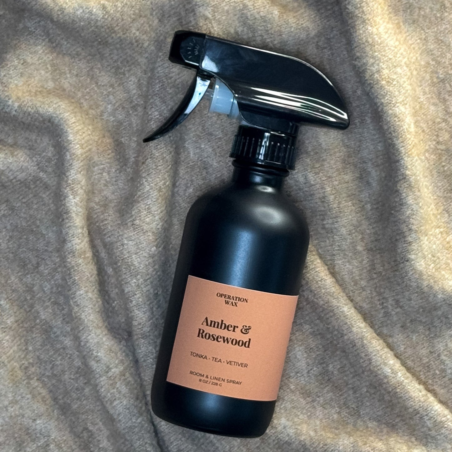 Amber & Rosewood Room + Linen Spray - Operation Wax