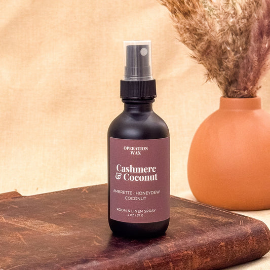 Cashmere & Coconut Room + Linen Spray - Operation WaxOperation Wax