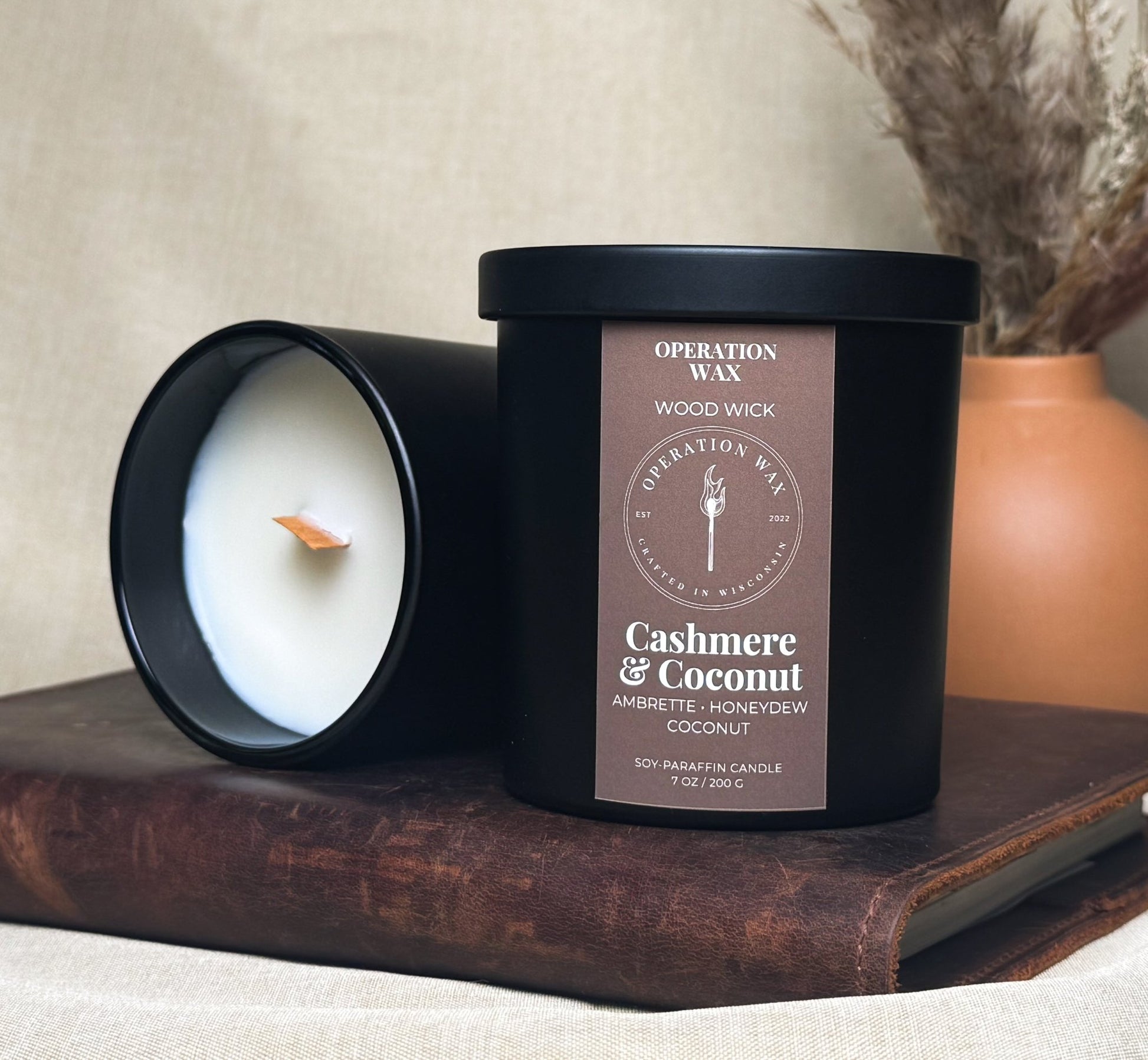 Cashmere & Coconut Scented Candle - Operation WaxOperation Wax