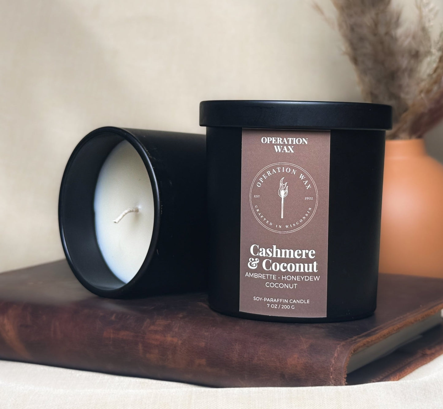 Cashmere & Coconut Scented Candle - Operation WaxOperation Wax