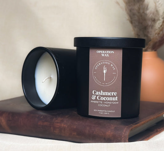 Cashmere & Coconut Scented Candle - Operation WaxOperation Wax