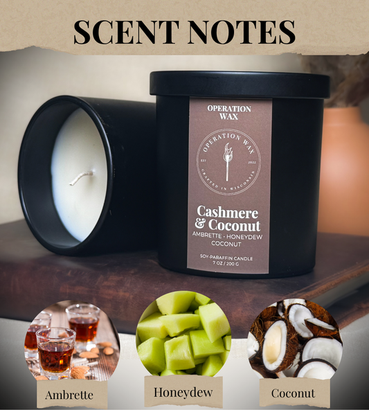 Cashmere & Coconut - Cotton Wick Candle