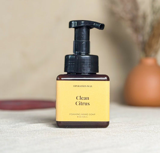 Clean Citrus Foaming Hand Soap - Operation WaxOperation Wax