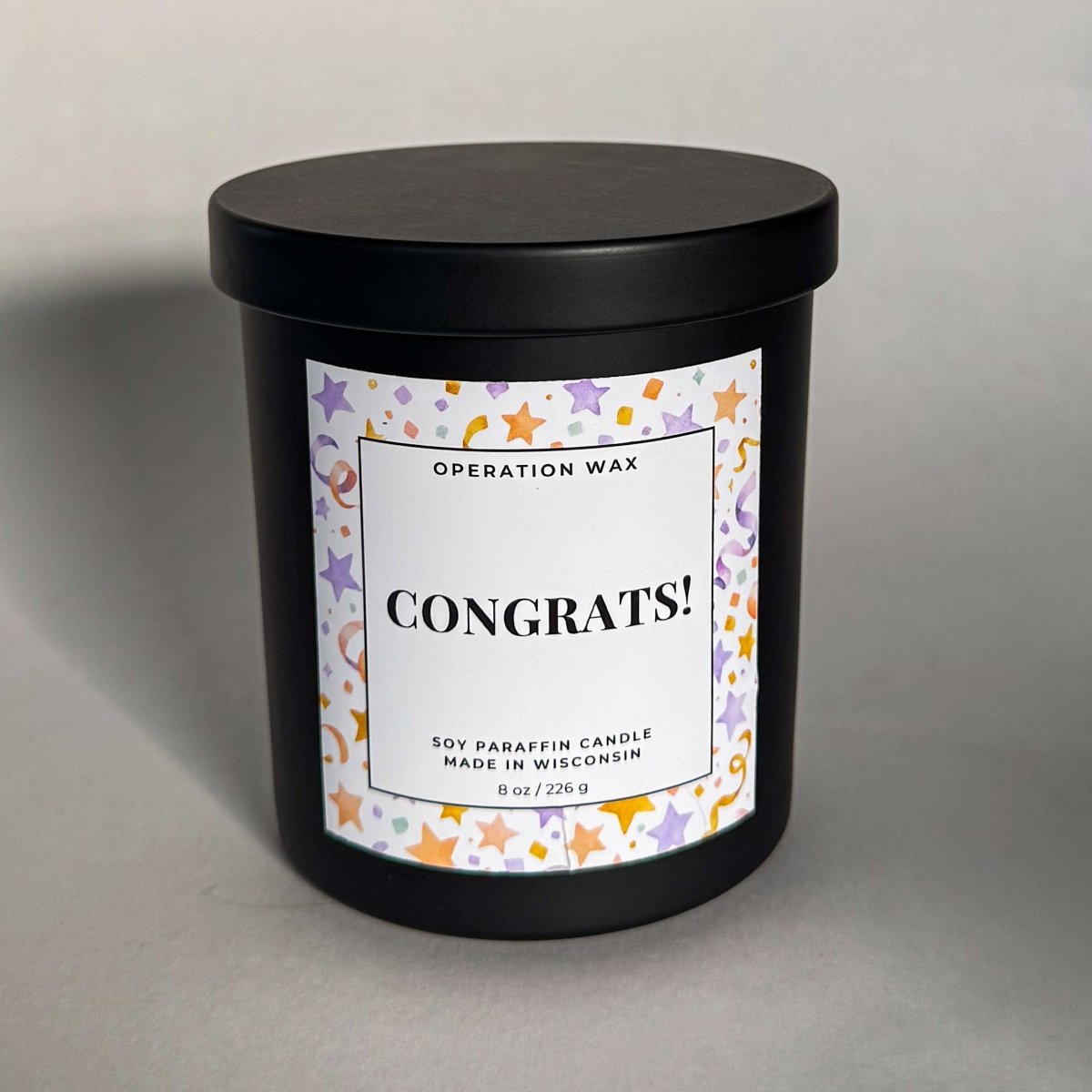 Congratulations Candle - Operation Wax