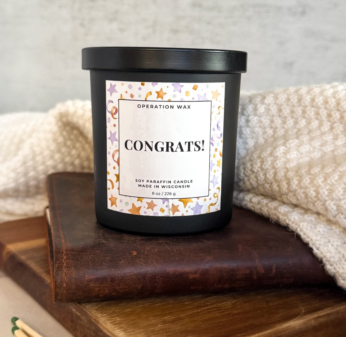 Congratulations Scented Candle - Operation Wax