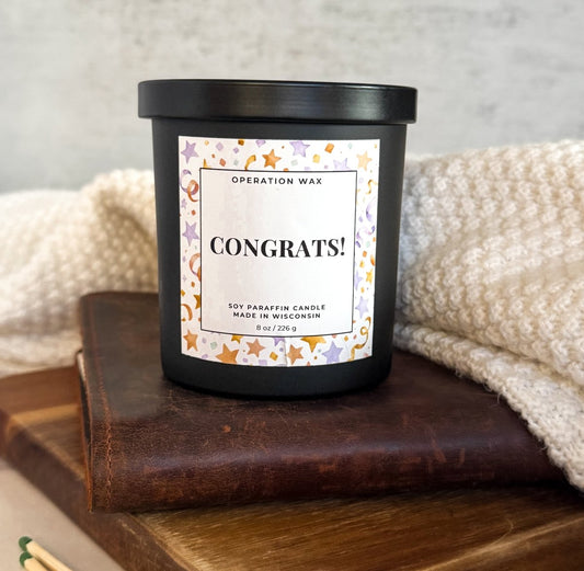 Congratulations Scented Candle - Operation Wax