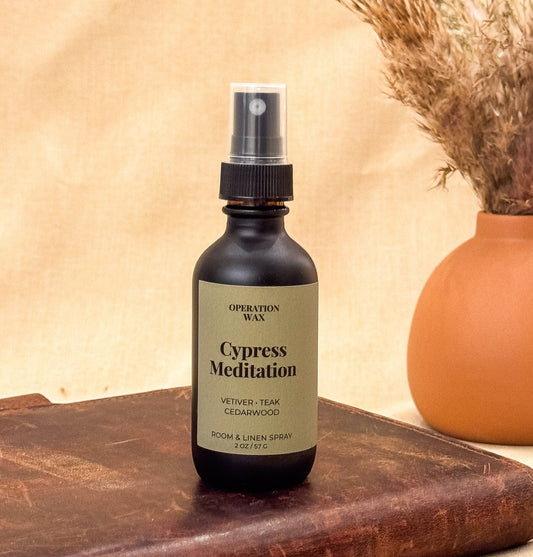 Cypress Meditation Room + Linen Spray - Operation Wax