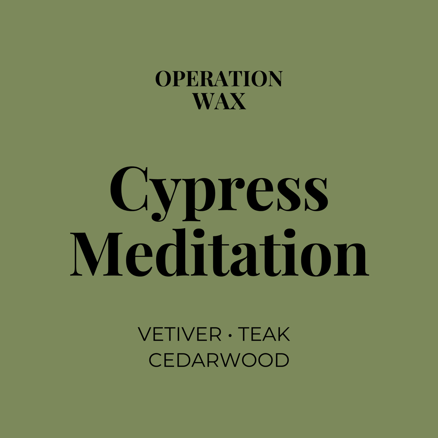 Cypress Meditation Room + Linen Spray - Operation Wax