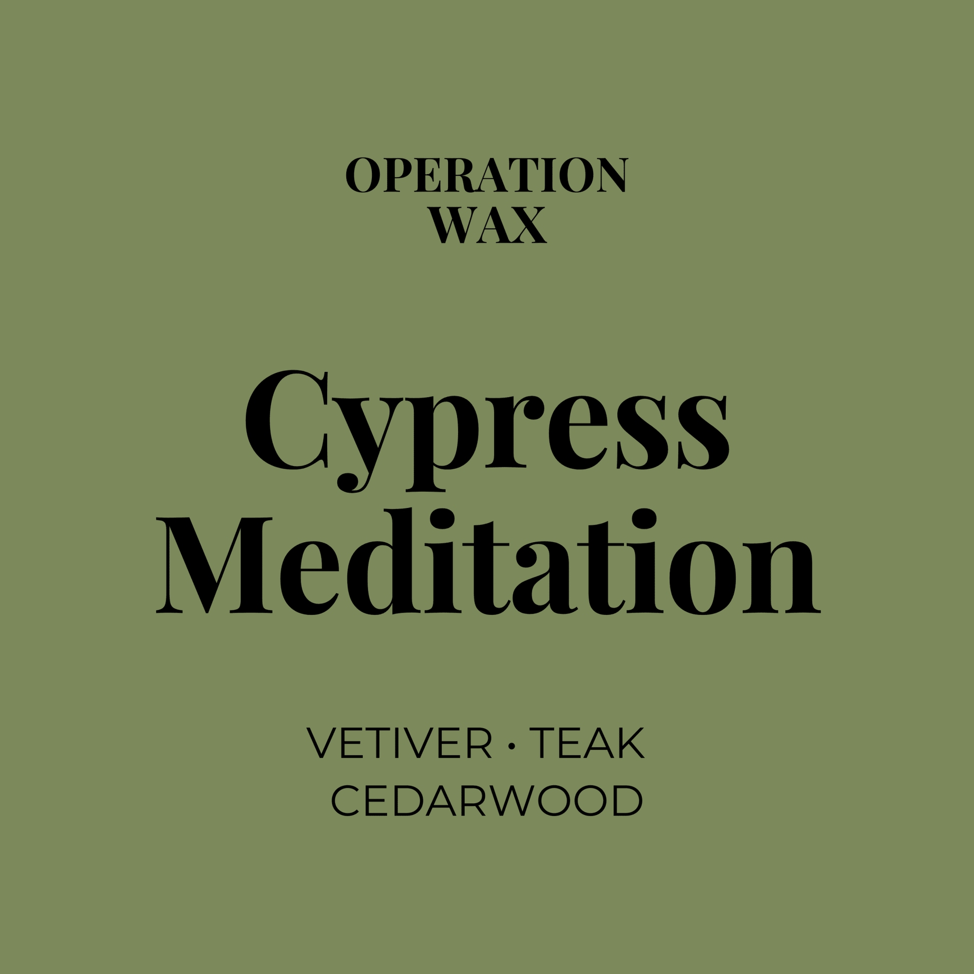 Cypress Meditation Room + Linen Spray - Operation Wax