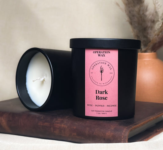 Dark Rose Scented Candle - Operation WaxOperation Wax