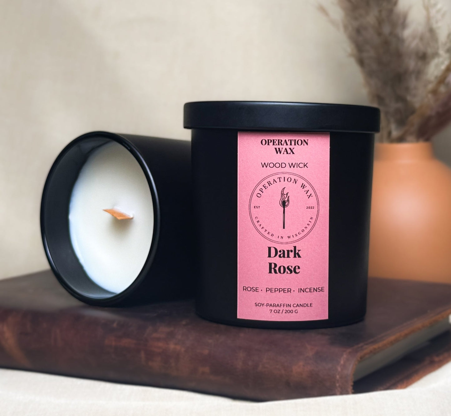 Dark Rose Scented Candle - Operation WaxOperation Wax