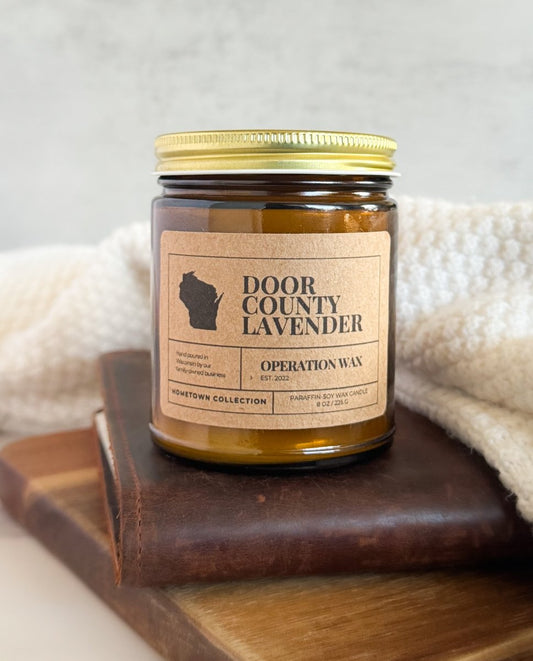Door County Lavender - Cotton Wick Scented Candle - Operation Wax