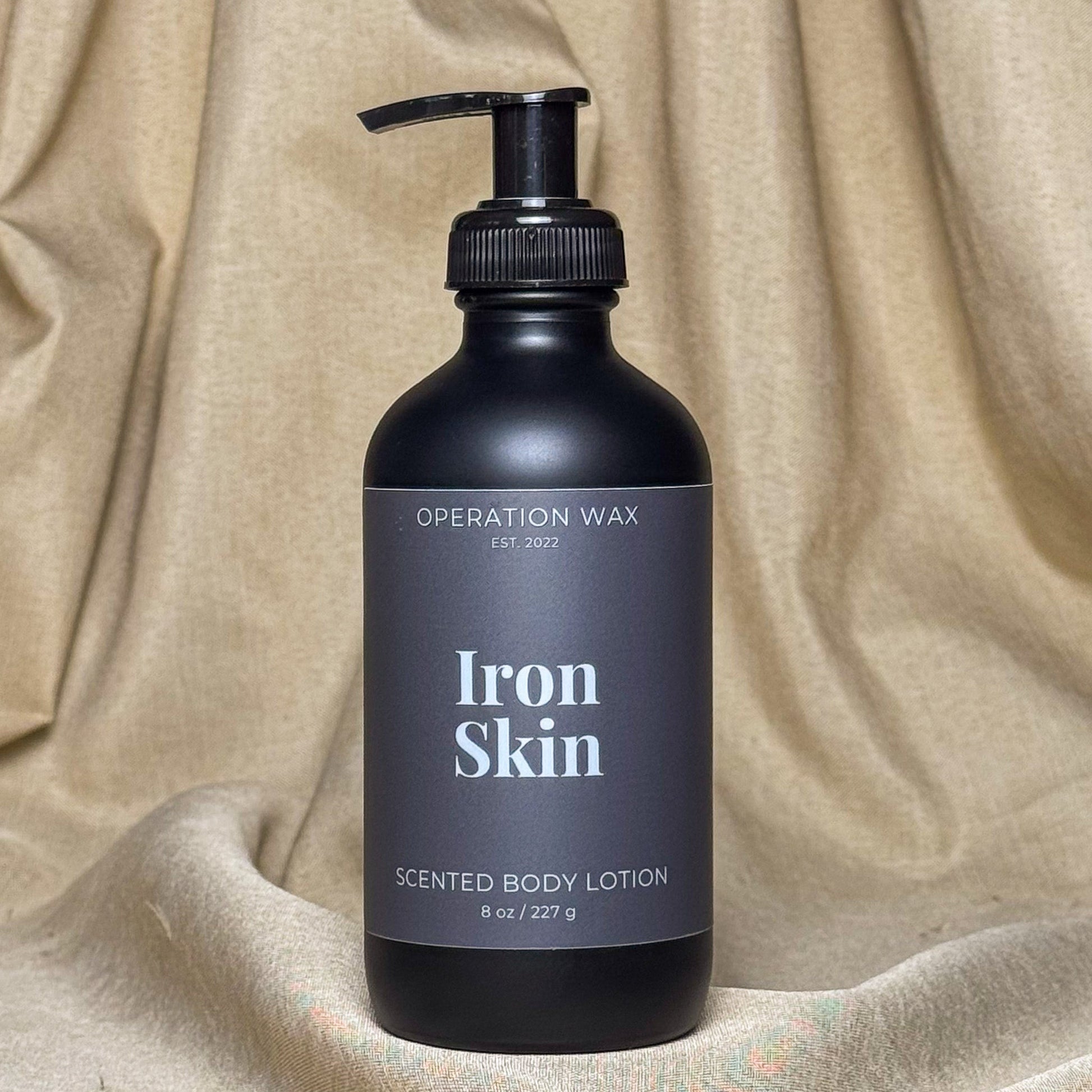 Iron Skin Scented Body Lotion 8oz - Operation Wax