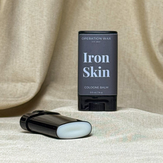 Iron Skin Solid Cologne Balm, 0.5 oz - Operation WaxOperation Wax