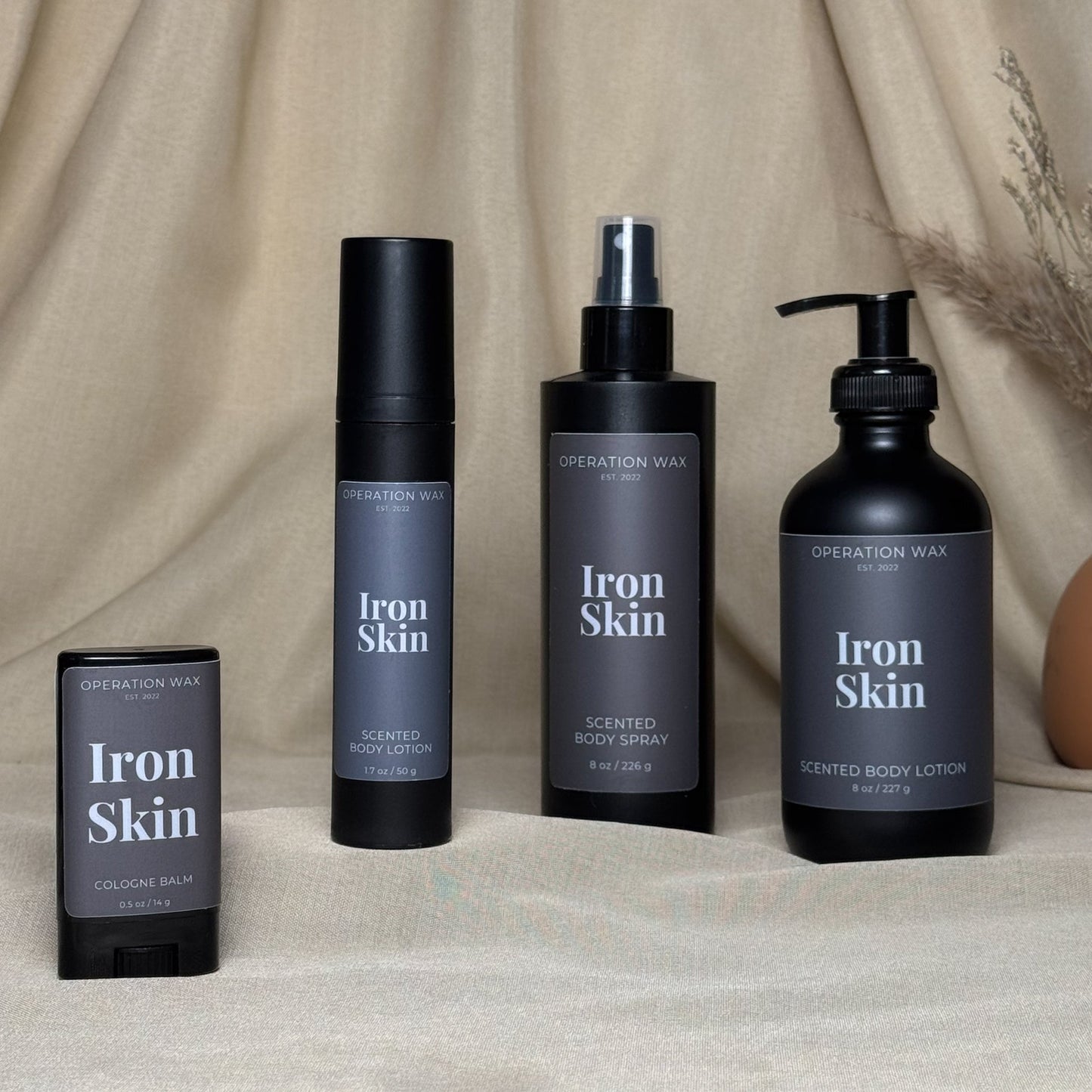 Iron Skin Solid Cologne Balm, 0.5 oz - Operation WaxOperation Wax