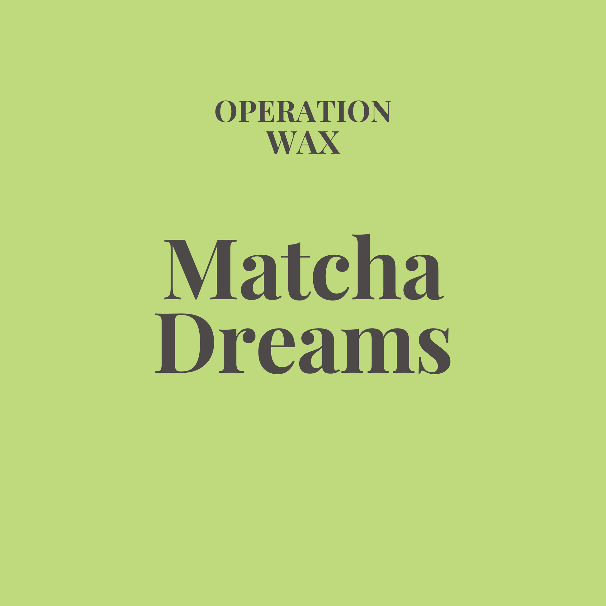 Matcha Dreams Body Spray - Operation Wax