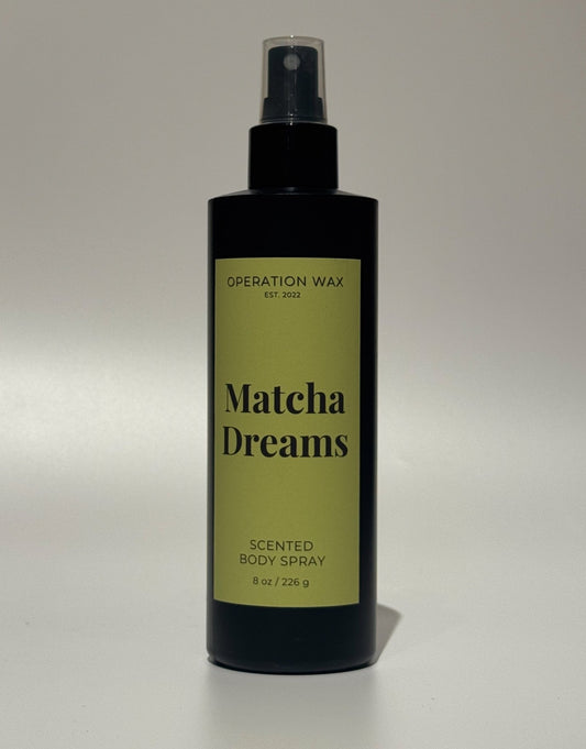 Matcha Dreams Scented Body Spray (8oz) - Operation Wax