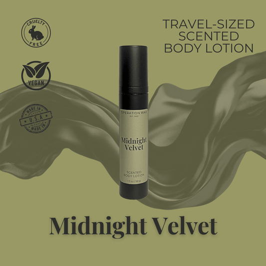 Midnight Velvet Scented Body Lotion Travel Size - Operation Wax