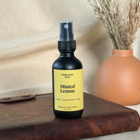 Minted Lemon Room + Linen Spray - Operation WaxOperation Wax